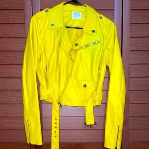 Ashley by 26 International Jacket Cropped Tommy Girl Leather Jacket